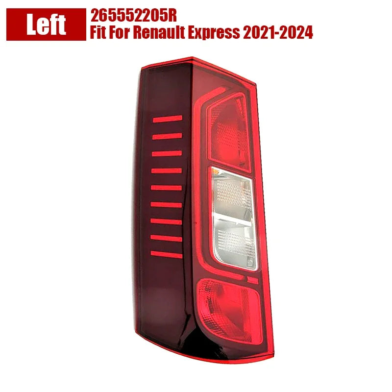 Pair Car Tail Light For Renault Express 2021-2024 Rear Brake Signal Lamp Assembly 265504482R, 265552205R