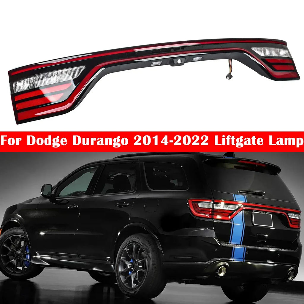 LED Taillight For Dodge Durango 2014-2022 Tail Lamp W/Camera Hole Accessories Center Brake Light Taillamp 68530336AD 68453659AA