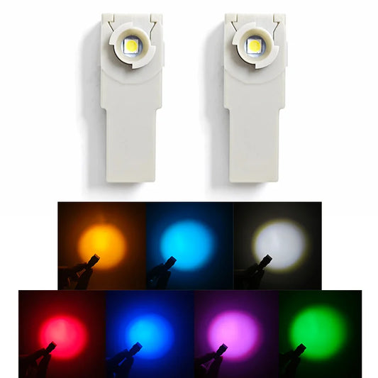 2Pcs LED Interior Light With Wire For Toyota Mazda Subaru Yaris Camry Corolla Cross Decorative Foot Light Illuminator Connector