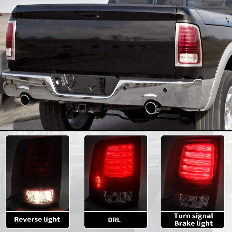 Pair Car Rear LED Tail Light For Dodge Ram 1500 2500 3500 2013-2018 Turn Signal Lights Stop Brake Lamp 68093079AC 68093078AC