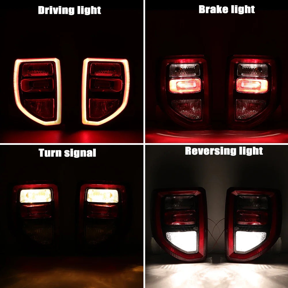 Pair Tail Light for Ford Bronco Sport 2021-2023 Rear Light Brake Turn Signal Driving Reversing Lamp M1PZ-13404-A M1PZ-13405A