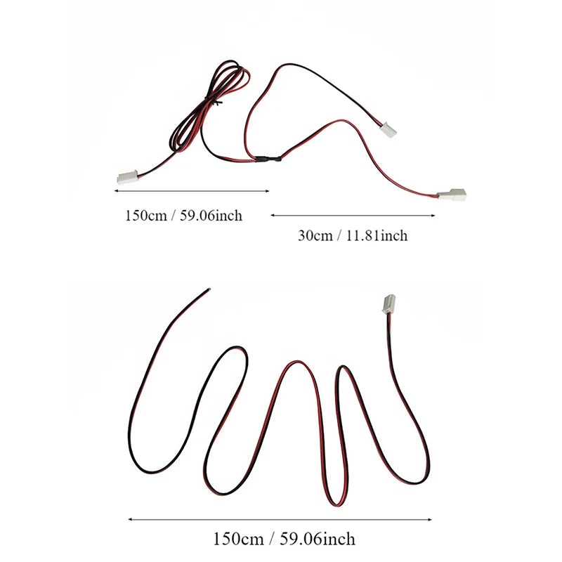 Interior Light Wire Cable For Toyota Mazda Subaru Yaris Camry Corolla Cross Decorative Foot Light Illuminator Connector
