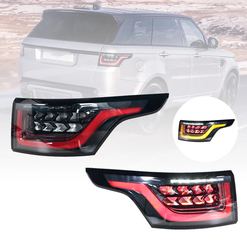 Pair LR116468 LR116471 Tail Lights For Land Rover Range Rover Sport L494 2018-2021 Car LED Rear Taillight Signal Lamp Reverse Light