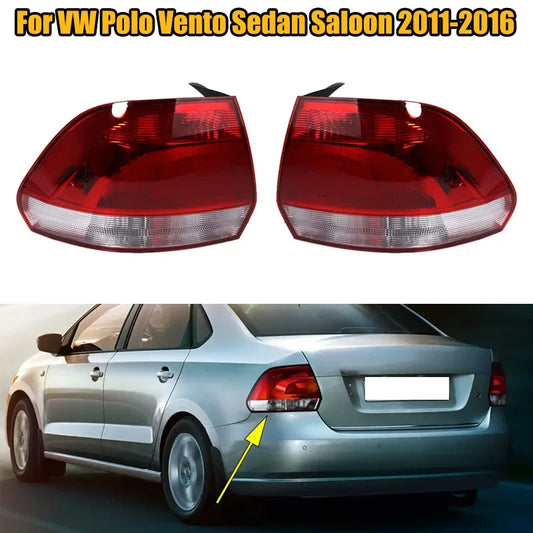 Car Rear Taillight For VW Polo Vento Sedan Saloon 2011 2012 2013 2014-2016 Without bulbs Tail Light 6RU945095 6RU945096