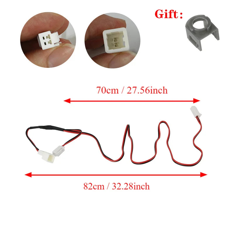 Interior Light Wire Cable For Toyota Mazda Subaru Yaris Camry Corolla Cross Decorative Foot Light Illuminator Connector