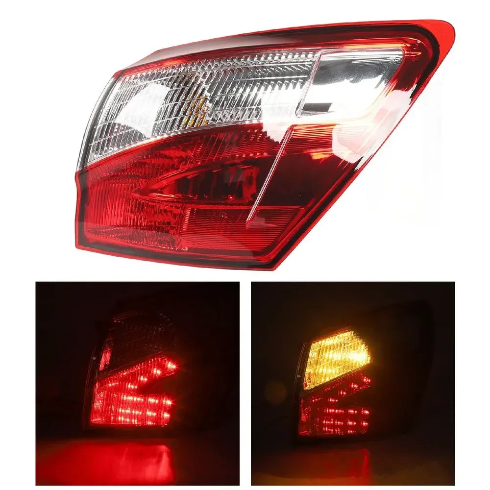 Pair Outer Car Rear Tail Light Turn Signal Light For Nissan Qashqai J10 2008-2015 Fog Lamp Brake Lights 26555-BR00A  26550-BR00A