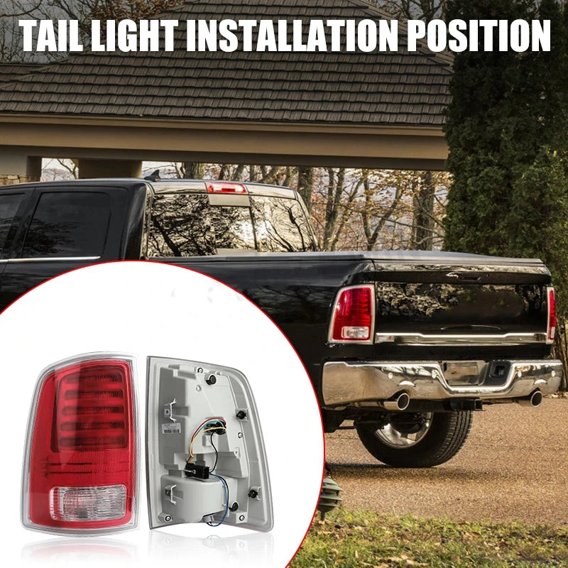 Pair Car Rear LED Tail Light For Dodge Ram 1500 2500 3500 2013-2018 Turn Signal Lights Stop Brake Lamp 68093079AC 68093078AC